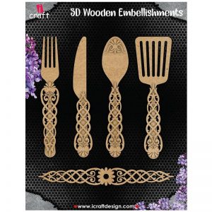iCraft - 3D Layered Wooden Embellishments
