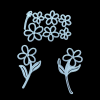 Die - Five Petal Flower With Leaf
