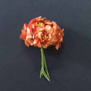 Fabric Flower - Orange