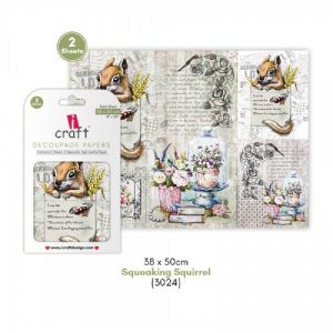 iCraft Decoupage Paper- Squeaking Squiries