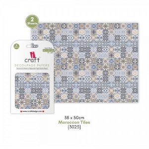 iCraft Decoupage Paper- Moroccon Tiles