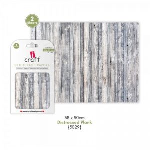 iCraft Decoupage Paper- Distressed Plank