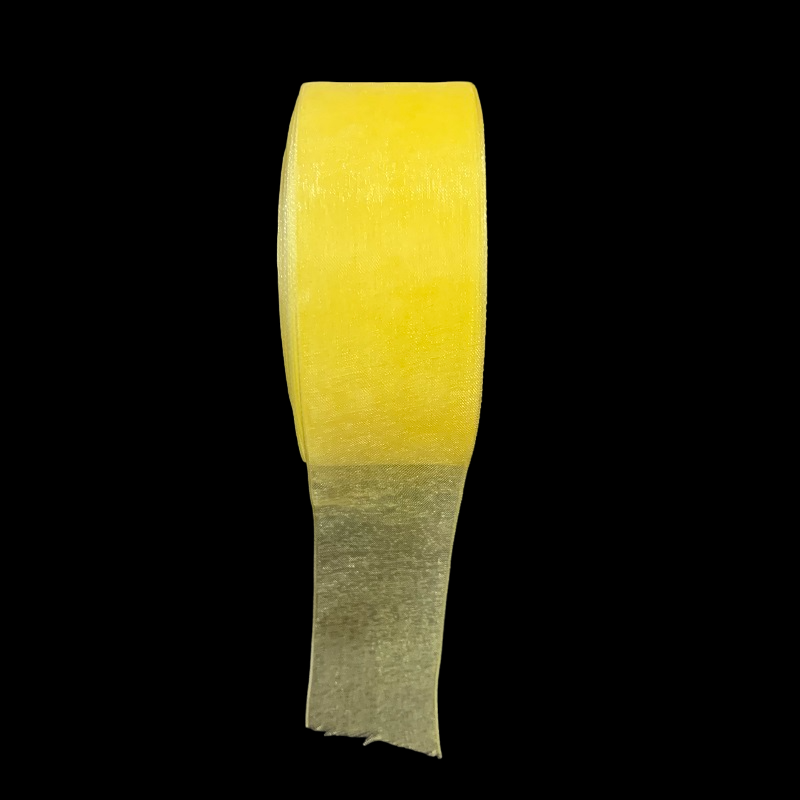 Lemon Yellow Organza Ribbon