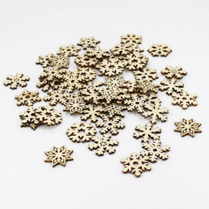 Wooden Embellishments - Snowflake