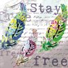 Stay Always Free Decoupage Napkin