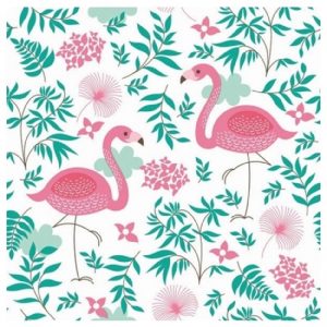 Pink Flamingo Decoupage Napkin