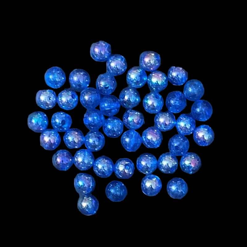 Iridescent Acrylic Beads - Royal Blue