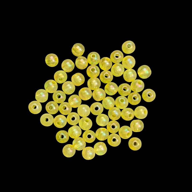 Dual Tone Acrylic Beads - Yellow