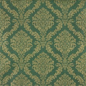 Elegant Pattern Green With Gold Decoupage Napkin