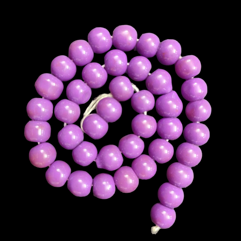Round Glass Beads - Lavender