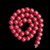 Round Glass Beads - Maroon