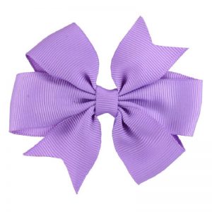 Grosgrain Bow Clip - Lavender