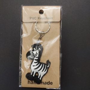 PVC Key Chain - Zebra