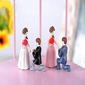 Miniature Cute Wedding Couple