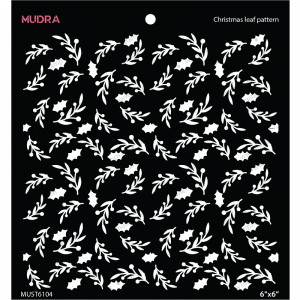 Mudra Stencil - Christmas Leaf Pattern