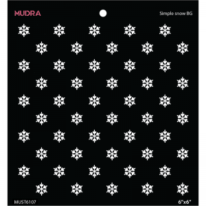 Mudra Stencil - Simple Snow Bg