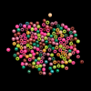 Mixed Colour Faux Pearl Beads 4 mm