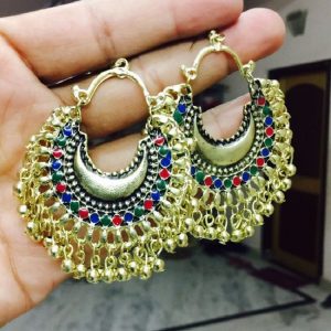 Afghan Earrings - Antique Gold