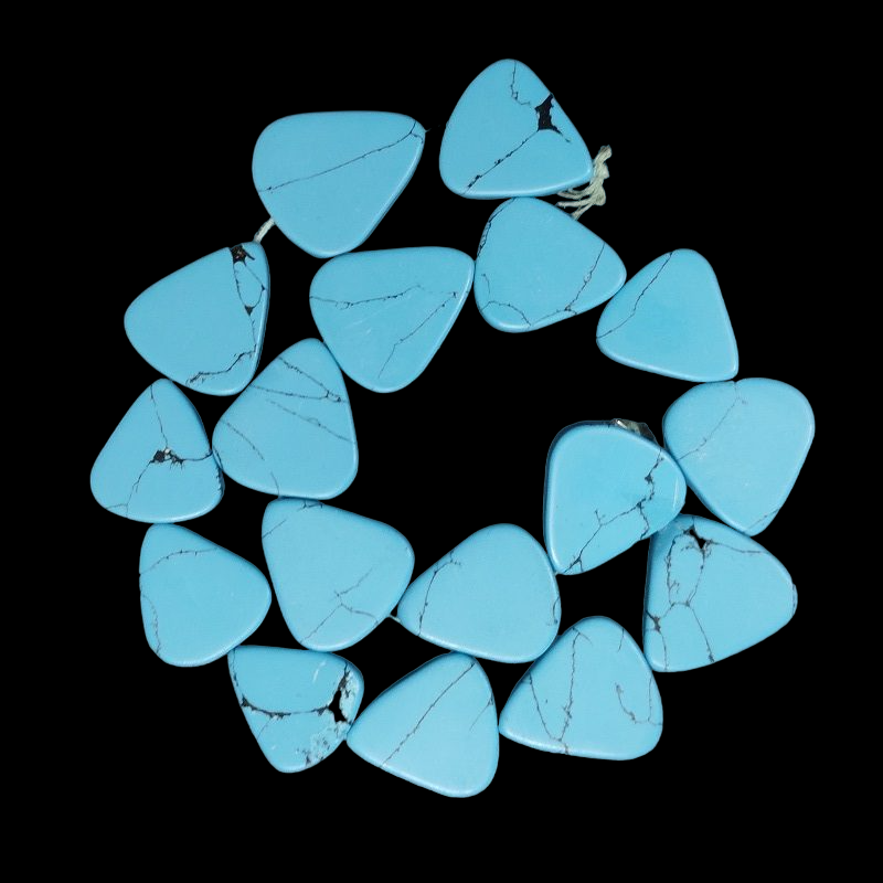 Tear Drop Glass Beads -  Turquoise Blue