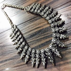 German Silver Leaf Pattern Style 1 Necklace