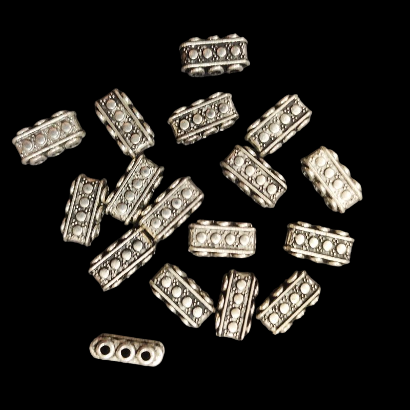 German Silver Three String Rectangle Connector