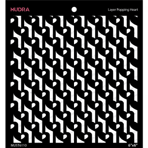 Mudra Stencil - Layer Popping Heart