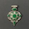 German Silver Green Pendant