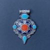 German Silver Mixed Colour Pendant