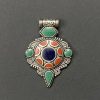 German Silver Mixed Colour Pendant