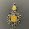 German Silver Yellow Pendant