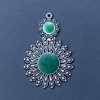 German Silver Green Pendant