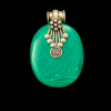 Oval Stone Pendant - Green