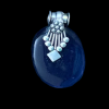 Oval Stone Pendant - Blue