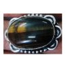 Adjustable Ring - Black With Brown