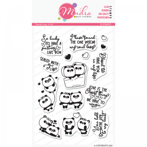 Mudra Clear Stamp - Panda Love