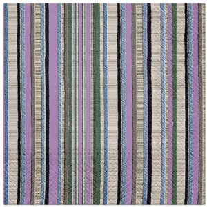 Violet Shade Stripes Decoupage Napkin