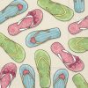 Beach Sandals Decoupage Napkin