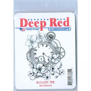 Deep Red Cling Stamp – Blossom Time