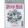 Deep Red Cling Stamp - Wildflower Bunch