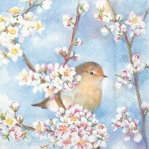 Blossom Bird Decoupage Napkin