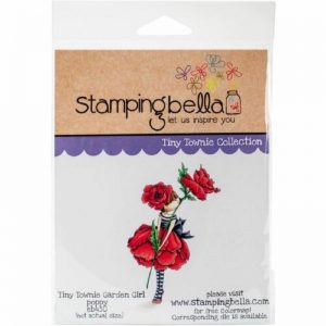 Stamping Bella Cling Stamps - Garden Girl Poppy