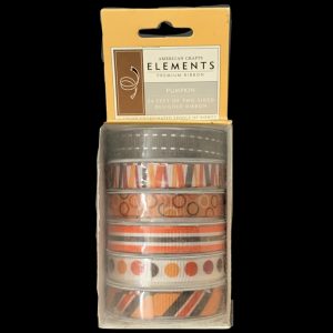 American Crafts Elements Premium Ribbon - Pumpkin
