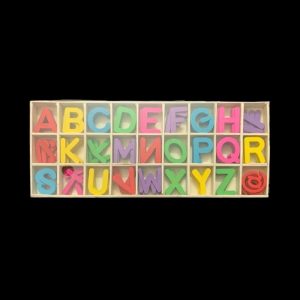 Mixed Colour Wooden Big Alphabets Letters