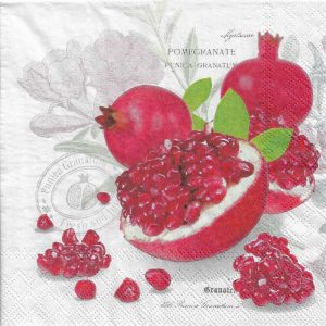 Pomegranate Fruit Decoupage Napkin