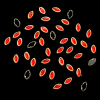Ellipse Kundan Stones – Red