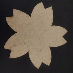 MDF Five Petal Flower – Set of 5