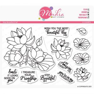 Mudra Clear Stamp - Stay Beautiful