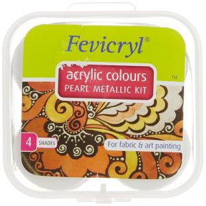 Fevicryl Acrylic Colors Pearl Metallic Kit