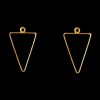 Gold Triangle Pendant Blank Frame