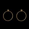 Gold Round Pendant Blank Frame